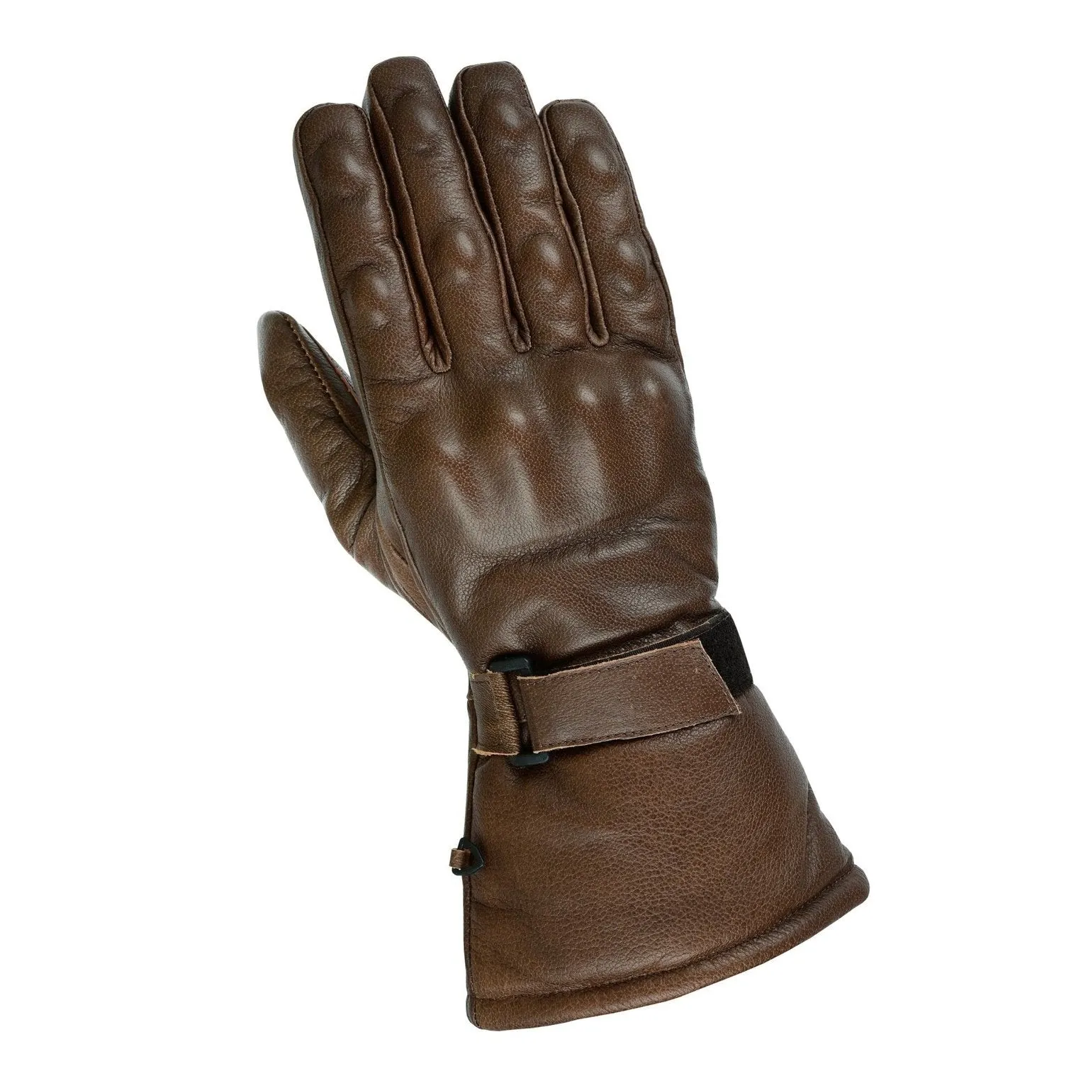 Brown, Black, Red or Stonewash Motorcycle Armored Thinsulate Leather Gloves