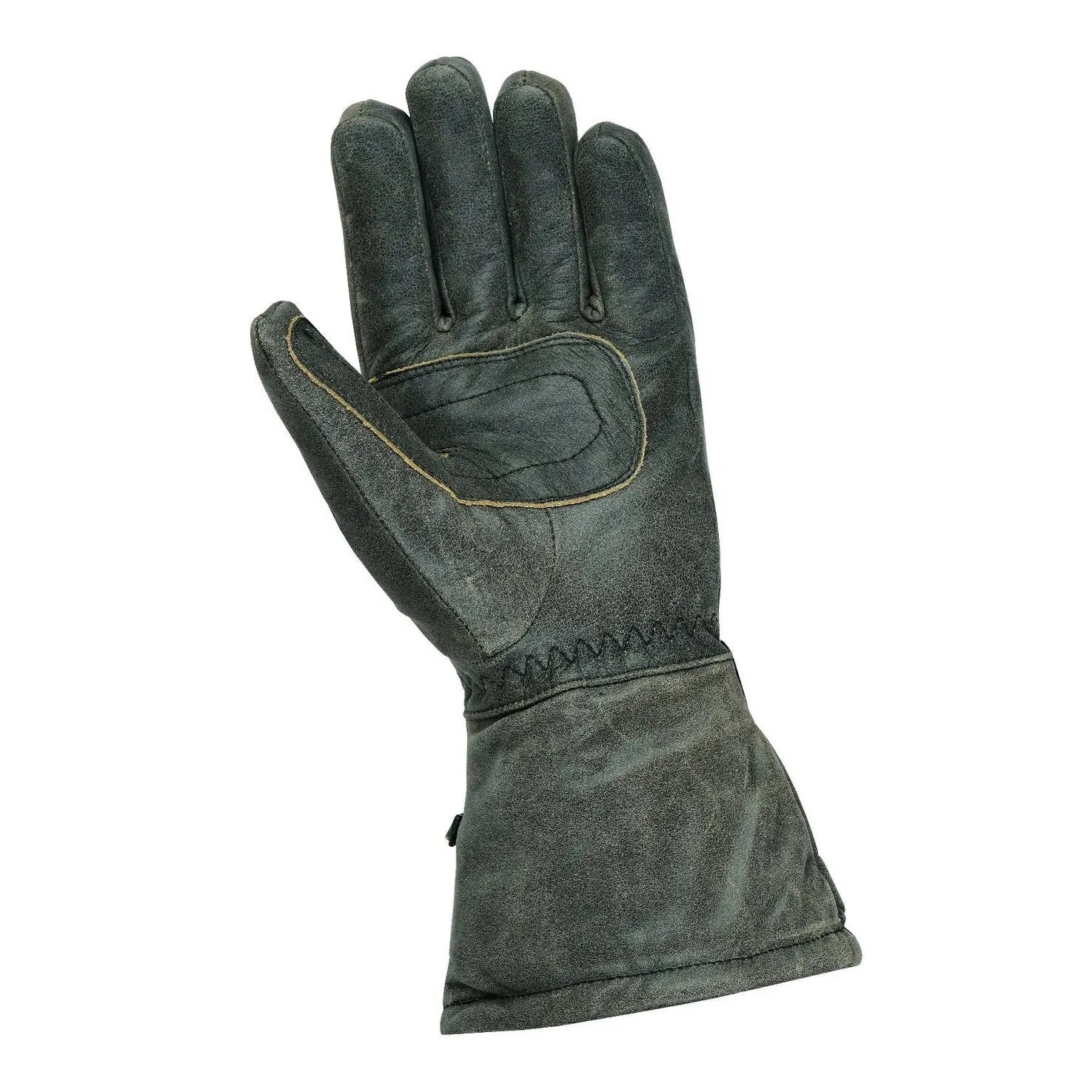 Brown, Black, Red or Stonewash Motorcycle Armored Thinsulate Leather Gloves