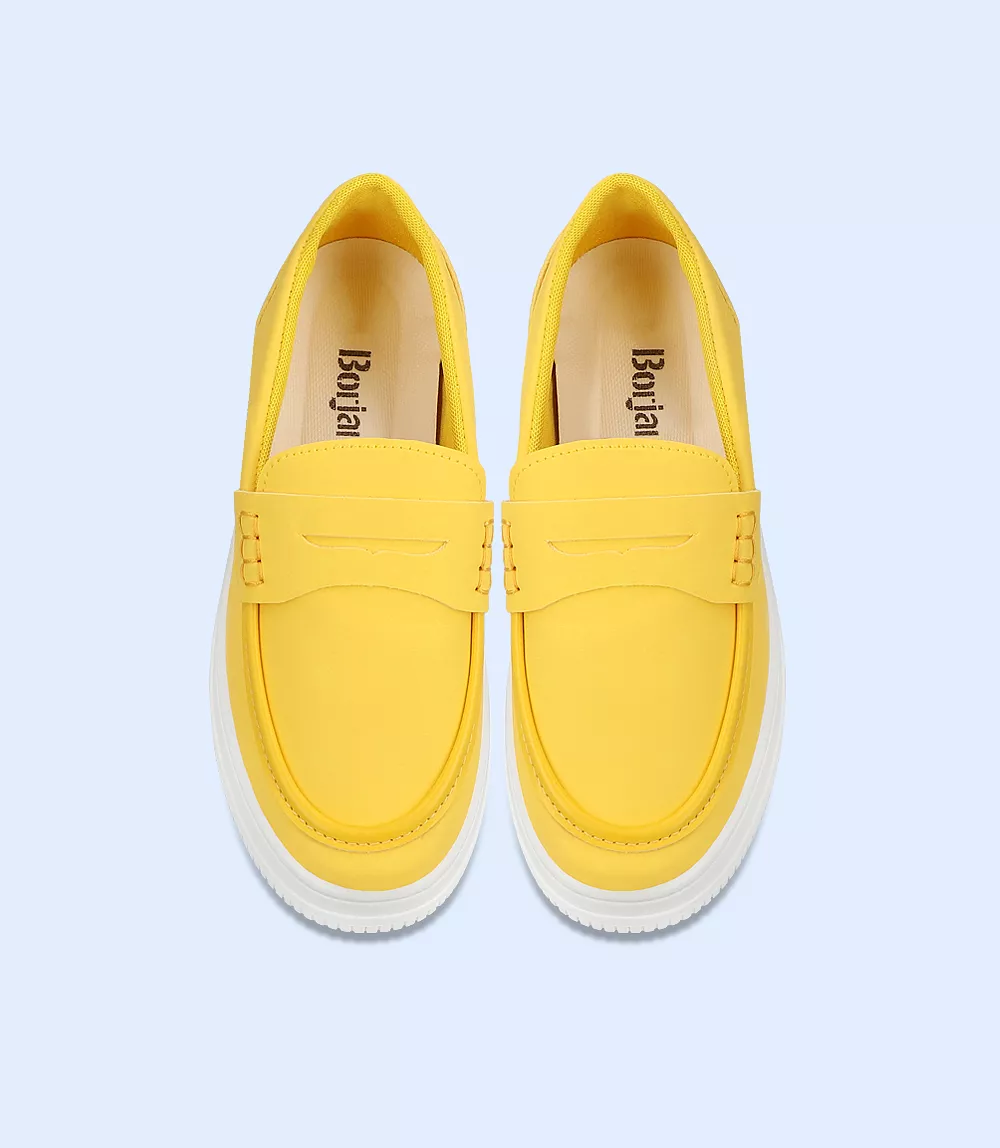 BW8275-MUSTARD-Women Sports Shoes