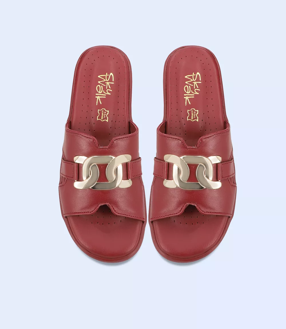 BW9512-MAROON-Women Slipper