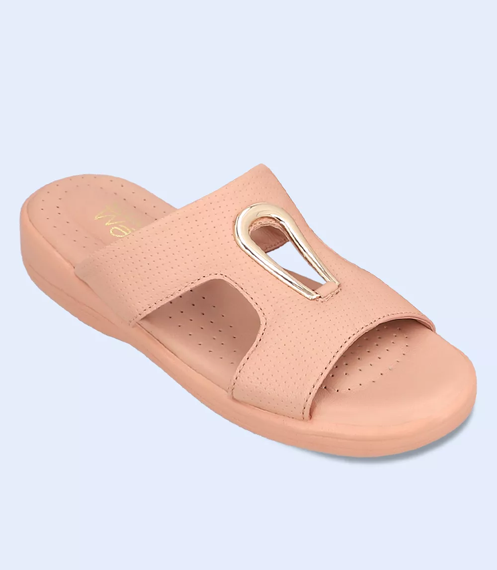 BW9516-PEACH-Women Comfort Slipper