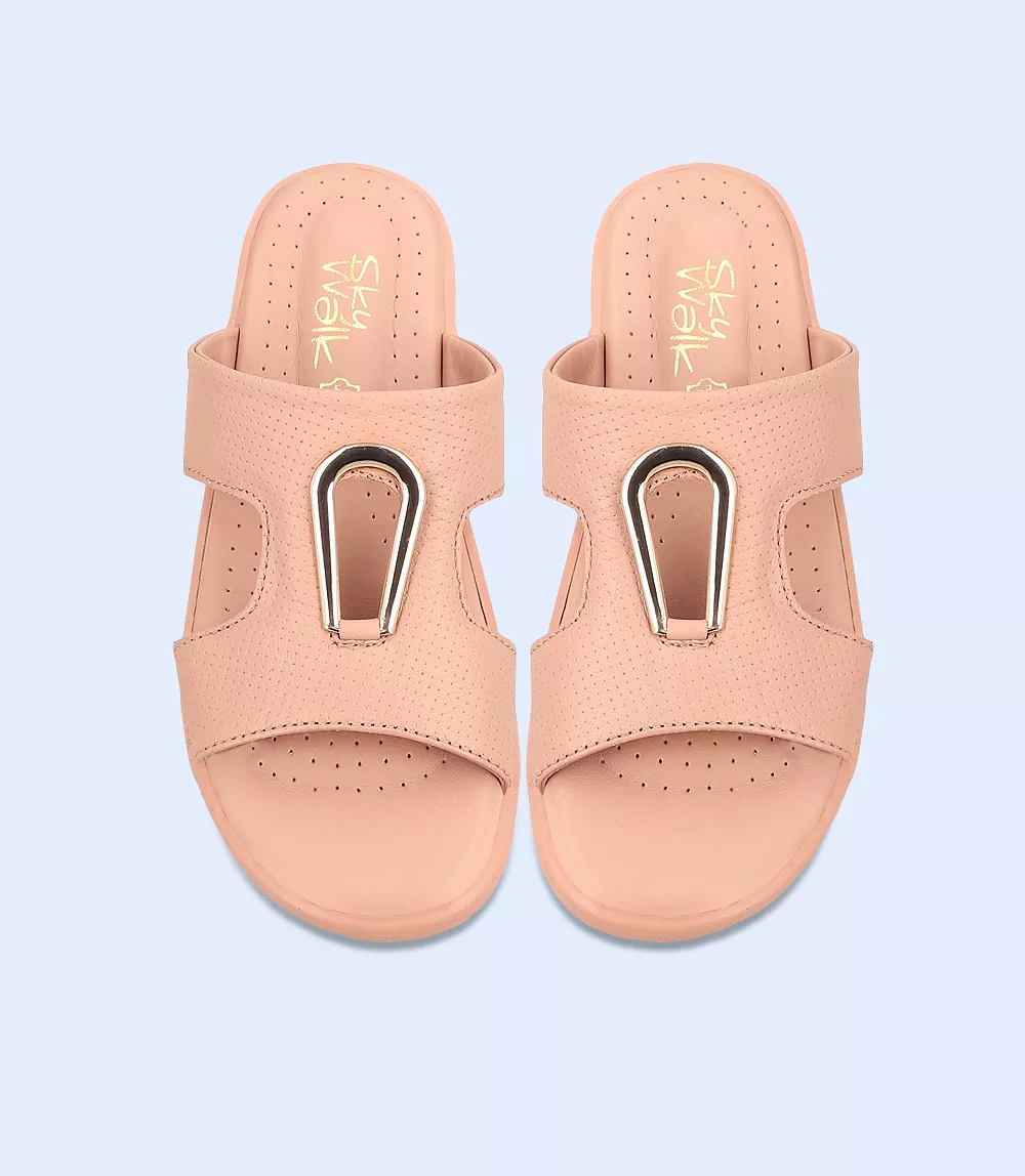 BW9516-PEACH-Women Comfort Slipper