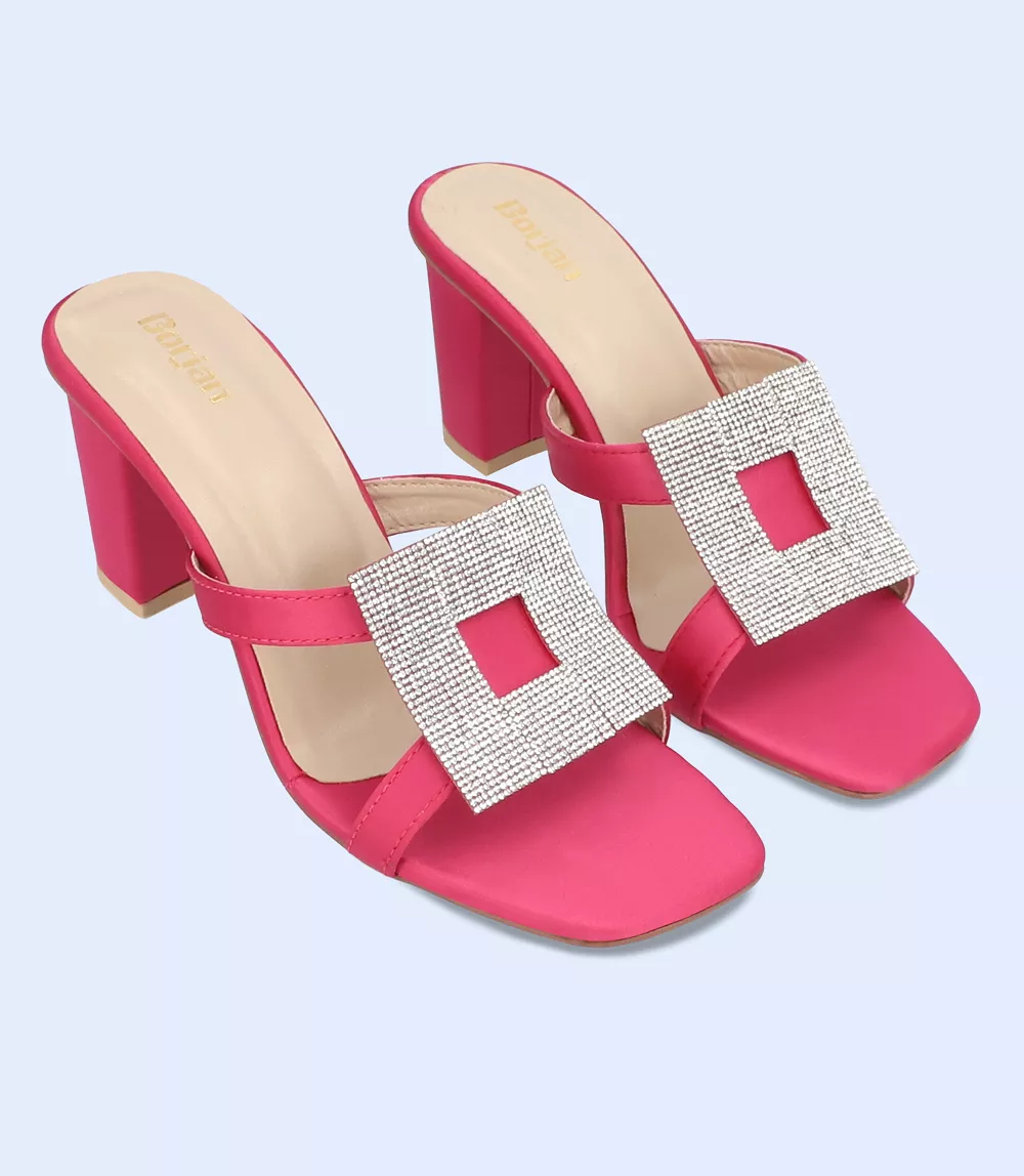 BW9627-FUSHIA-Slipper Heel