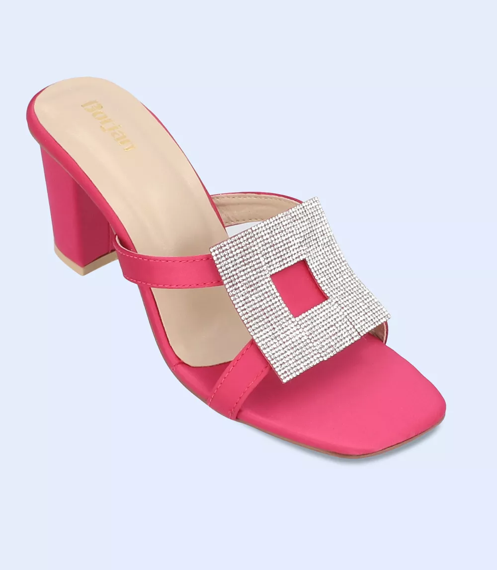 BW9627-FUSHIA-Slipper Heel