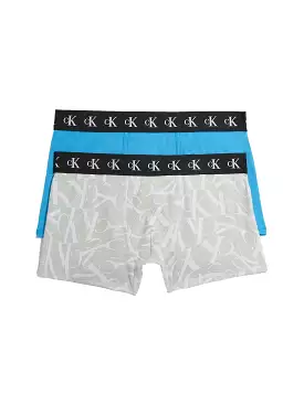 Calvin Klein Boys CK One Warped Print Trunk - 2 Pack