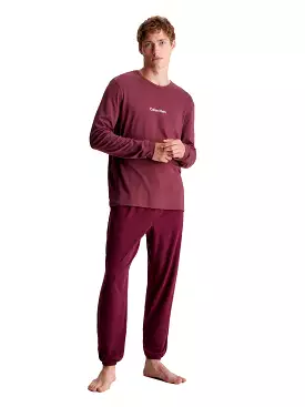 Calvin Klein Mens Long Sleeve Pj/ Pyjama Jogger Set