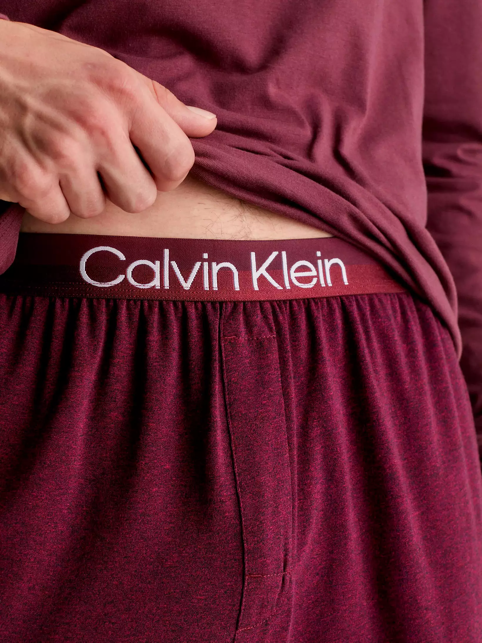 Calvin Klein Mens Long Sleeve Pj/ Pyjama Jogger Set