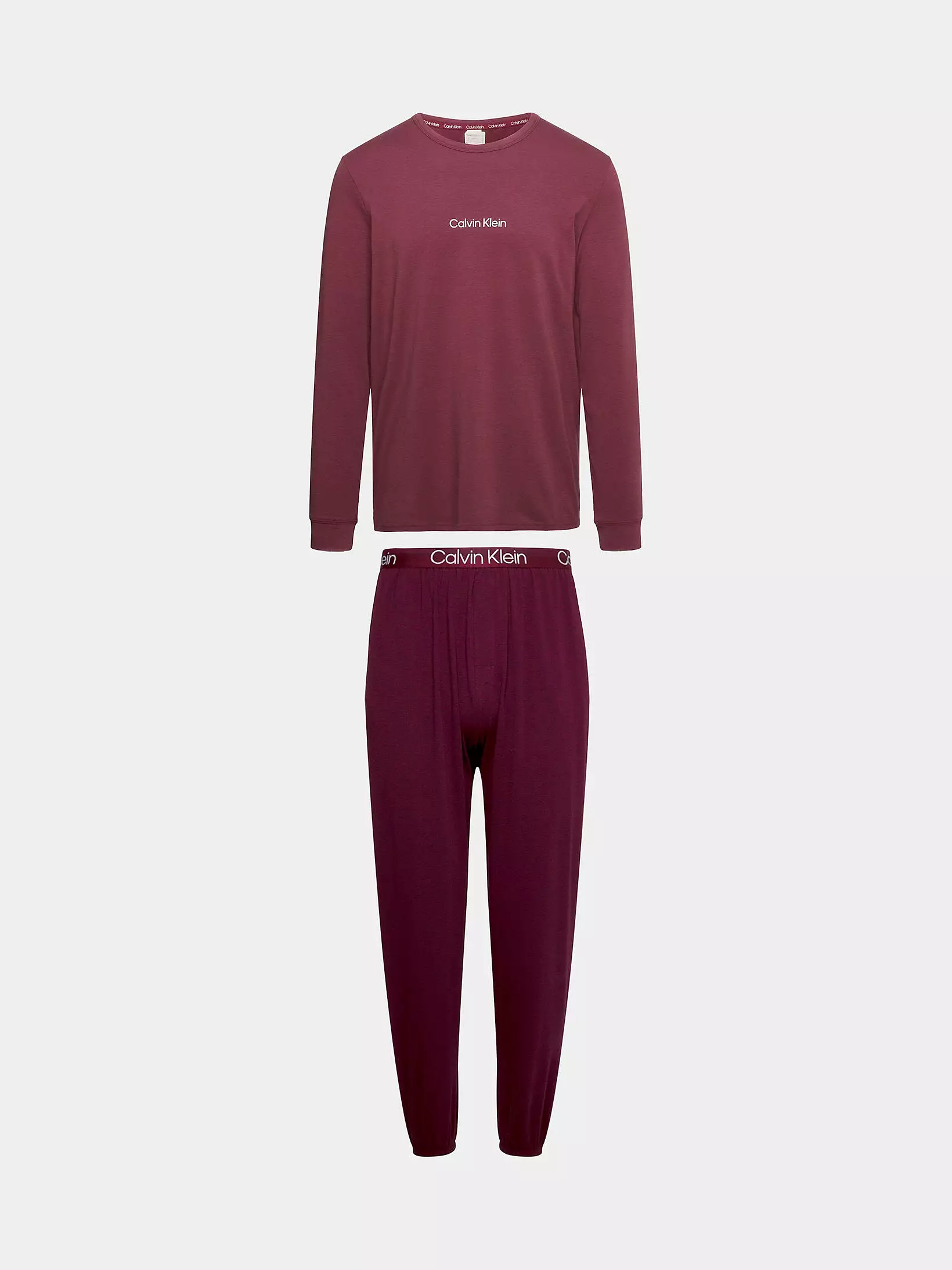 Calvin Klein Mens Long Sleeve Pj/ Pyjama Jogger Set