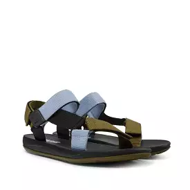 Camper Match Green, blue and black recycled sandals for men   