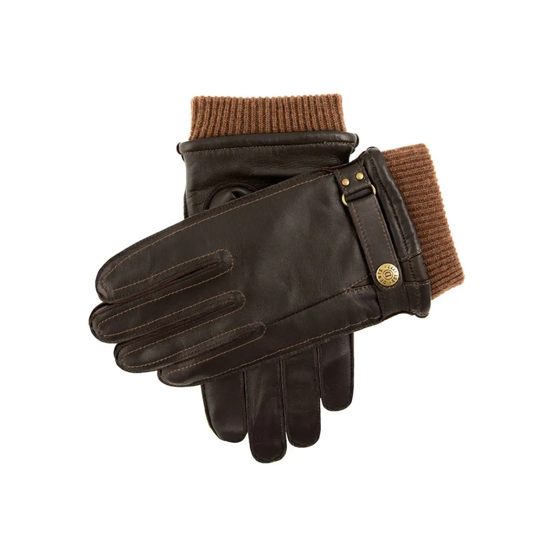 Dents Penrith Wool Blend-Lined Leather Gloves with Knitted Cuffs 5-9018 2 Colours