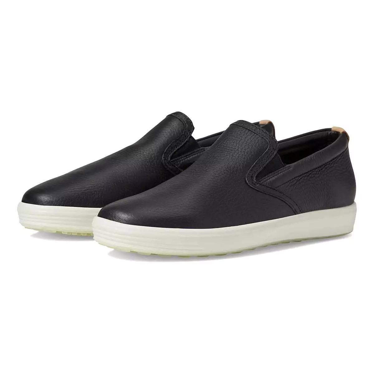 Ecco Women's Soft 7 Slip-On Black/Powder