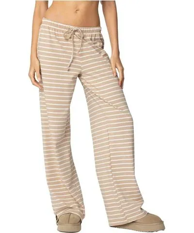 Edikted Women's Jona Stripey Slit Pants