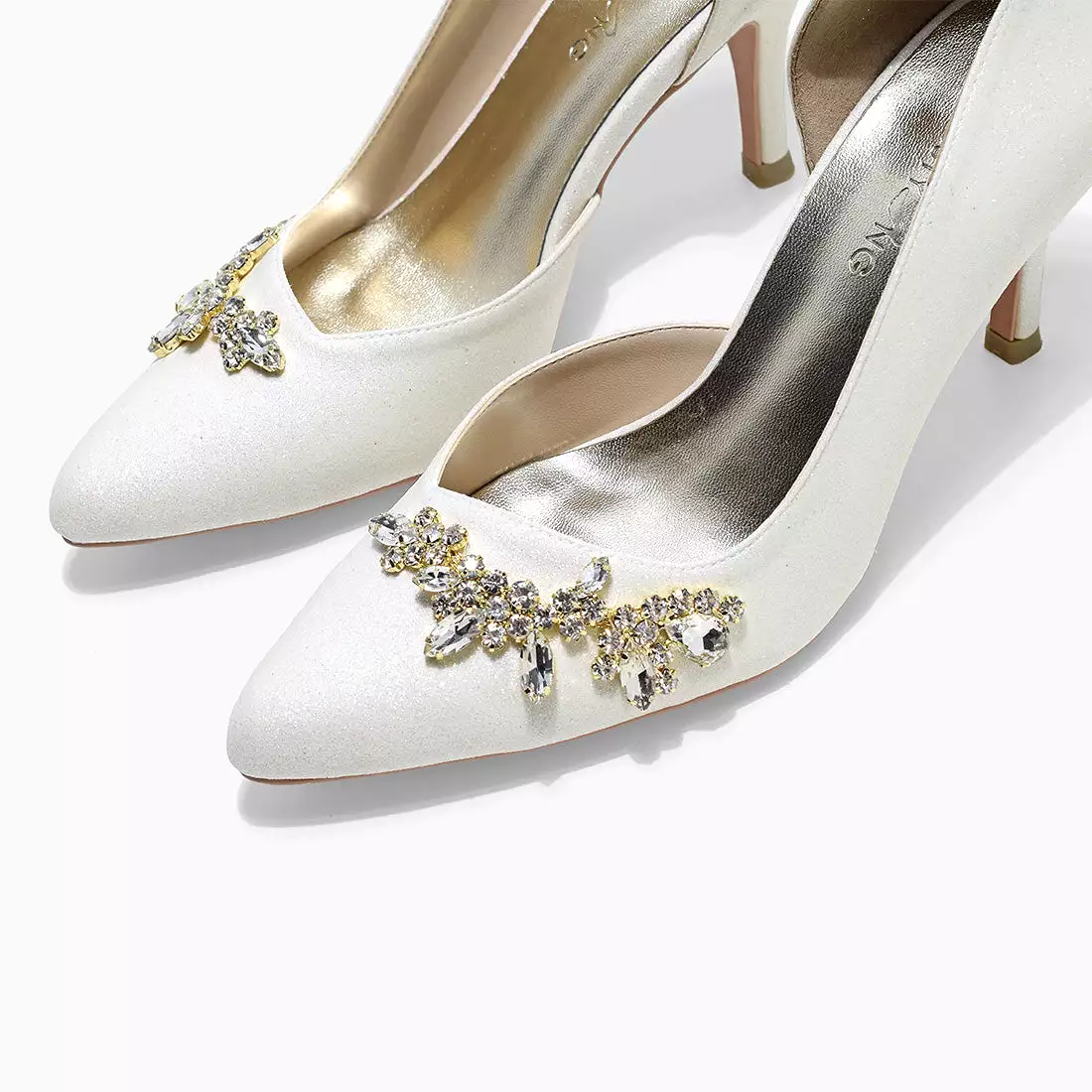 Evelyn Cynthia White Pumps