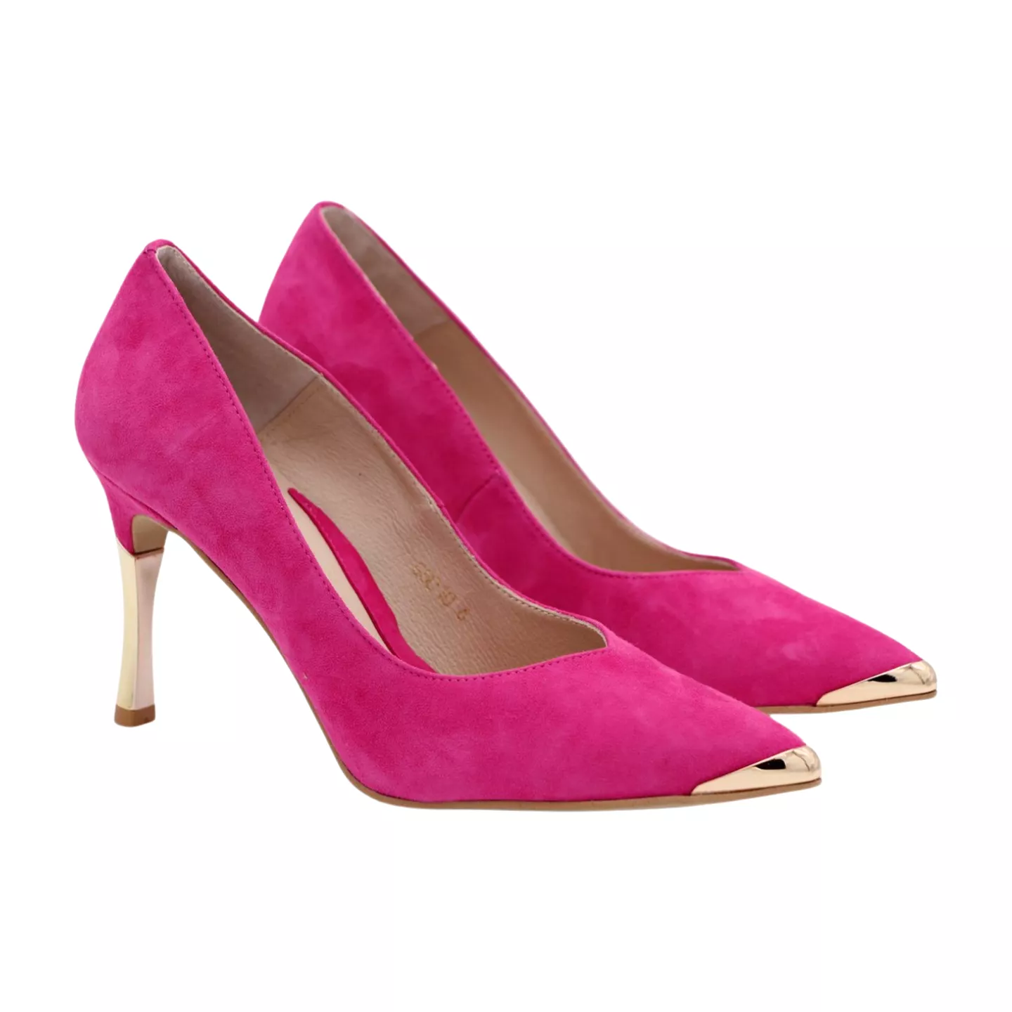 FABUCCI Fuchsia Pink Suede Heels