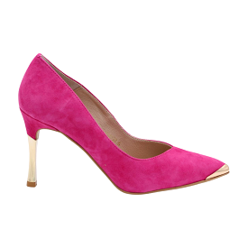 FABUCCI Fuchsia Pink Suede Heels