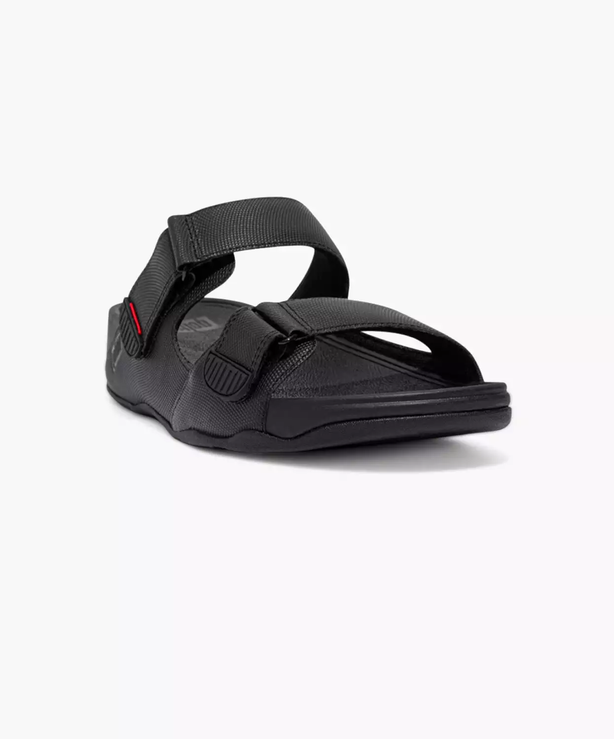 FitFlop Gogh Moc Leather Slides Black