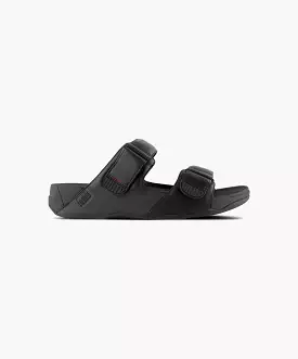 FitFlop Gogh Moc Leather Slides Black