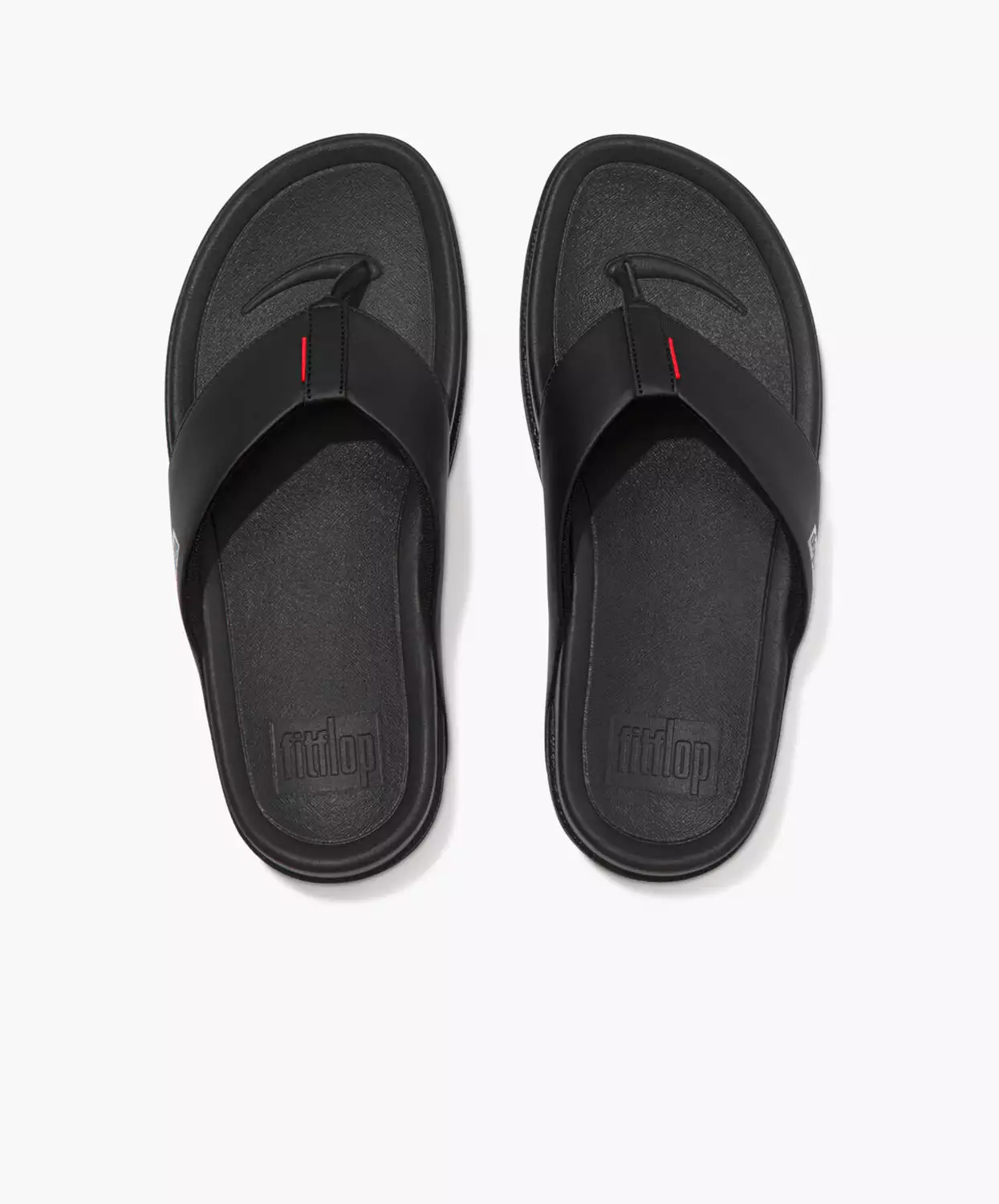 FitFlop Surfer Toe Post Mens Sandals Black