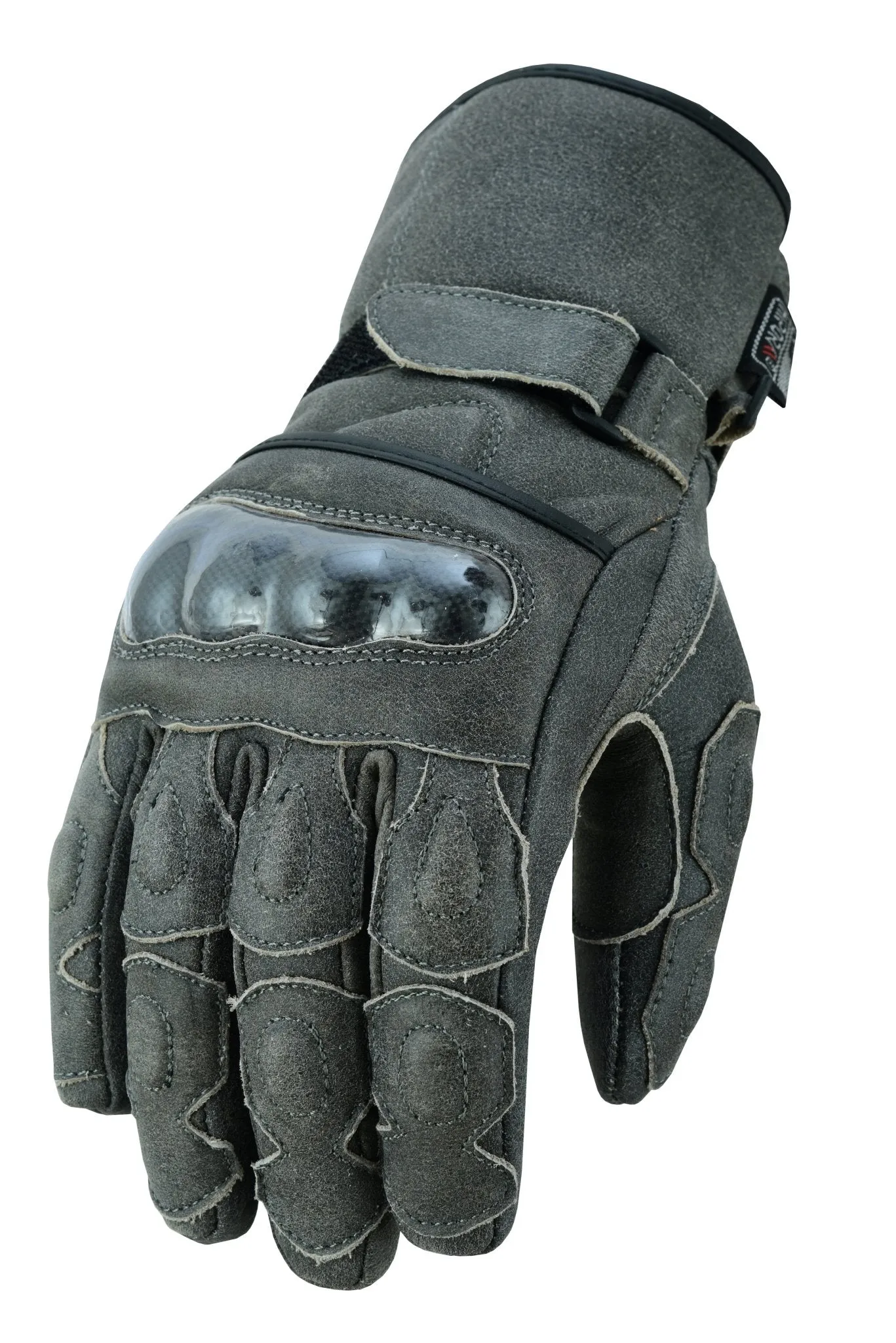 Gallanto Brown Motorcycle Armoured Thinsulate Leather Gloves