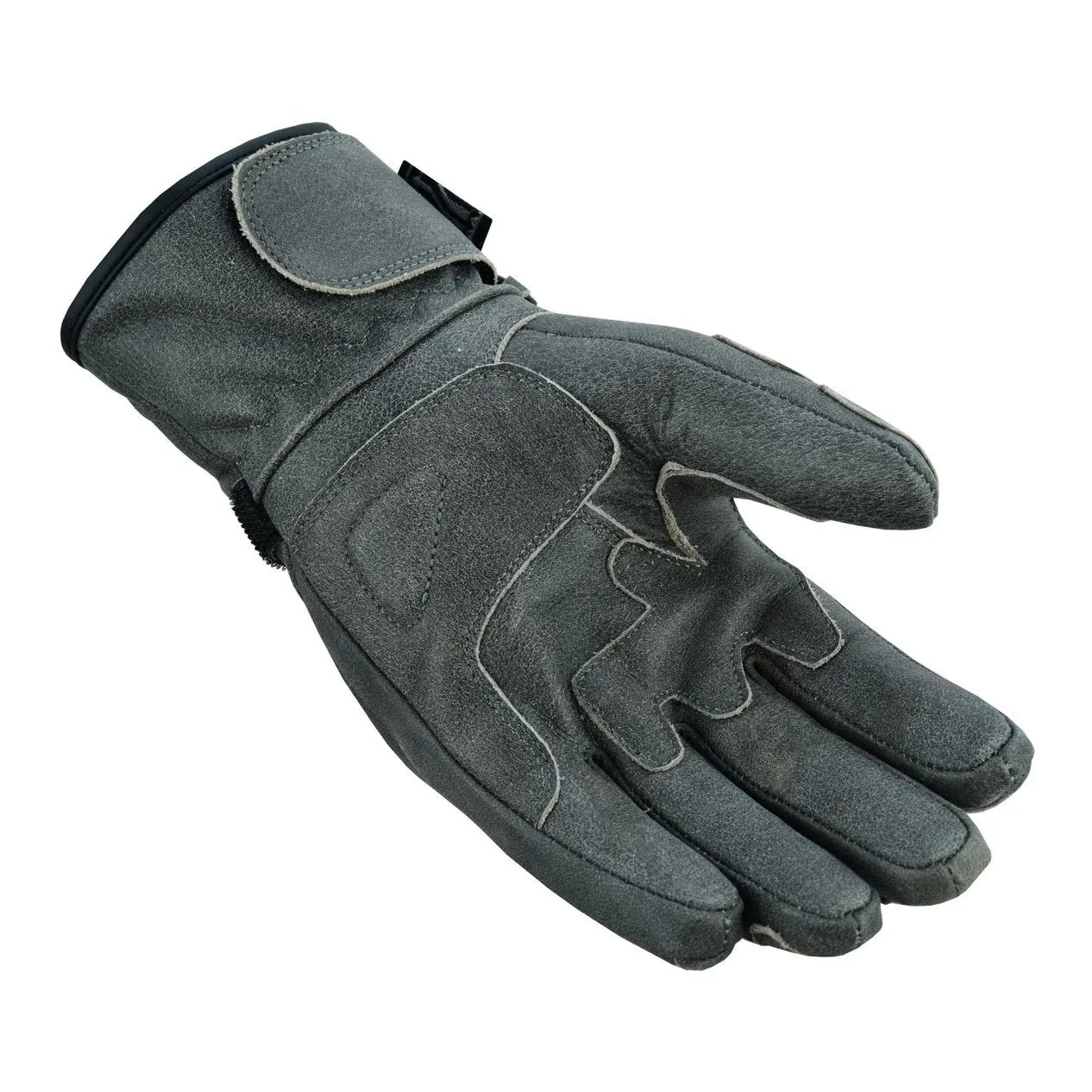 Gallanto Stonewash Motorcycle Armoured Thinsulate Leather Gloves