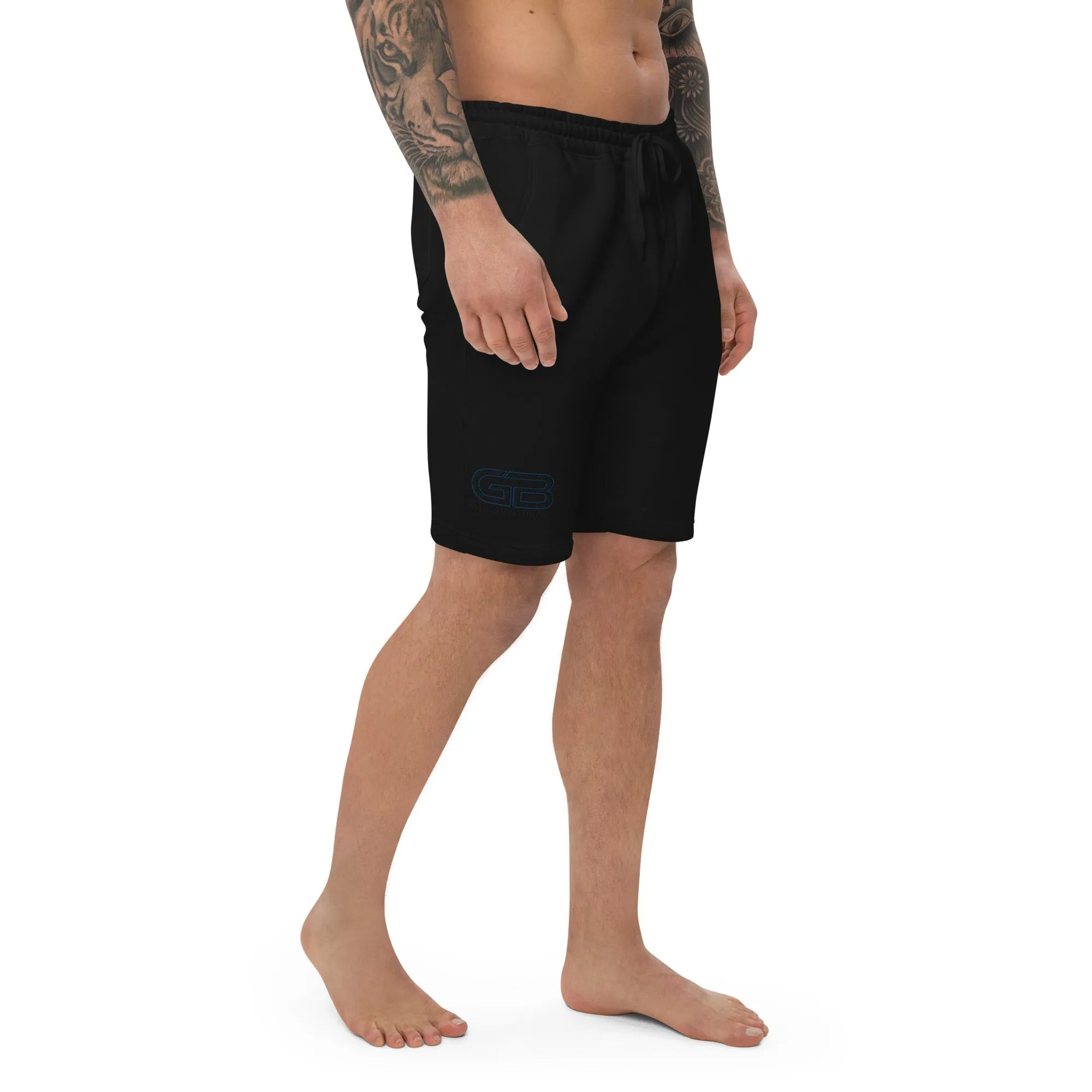 Gerald Black Men's Fleece Shorts Embroidery BLKBLU