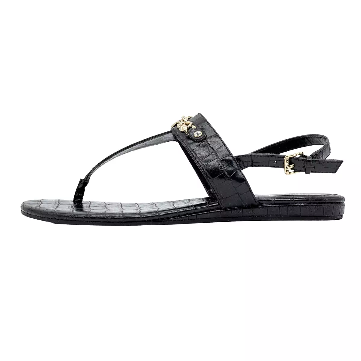 Guess Logo Chain Thong Sandals