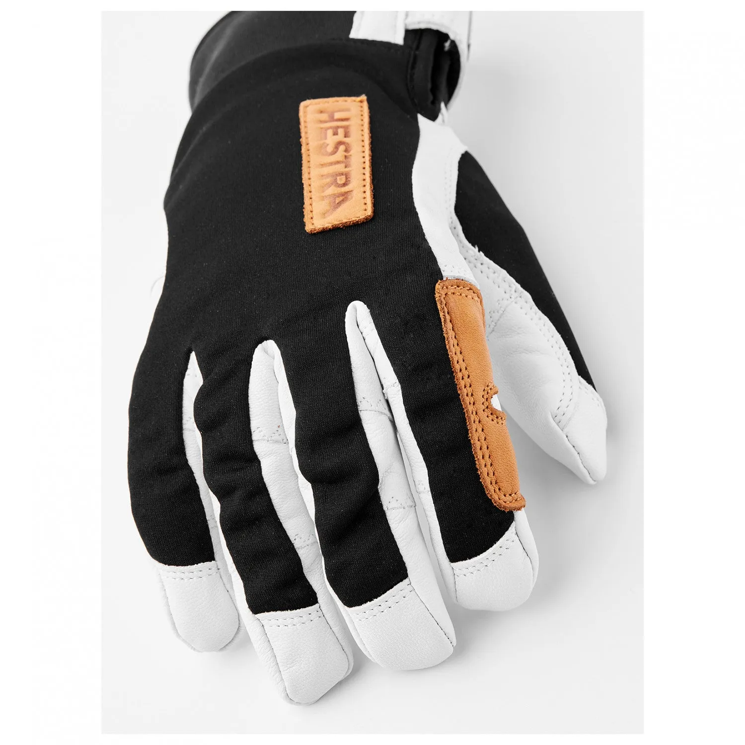 Hestra Gore-Tex Goatskin Leather Gloves - Ergo Grip Ski Active Wool Terry 5-finger