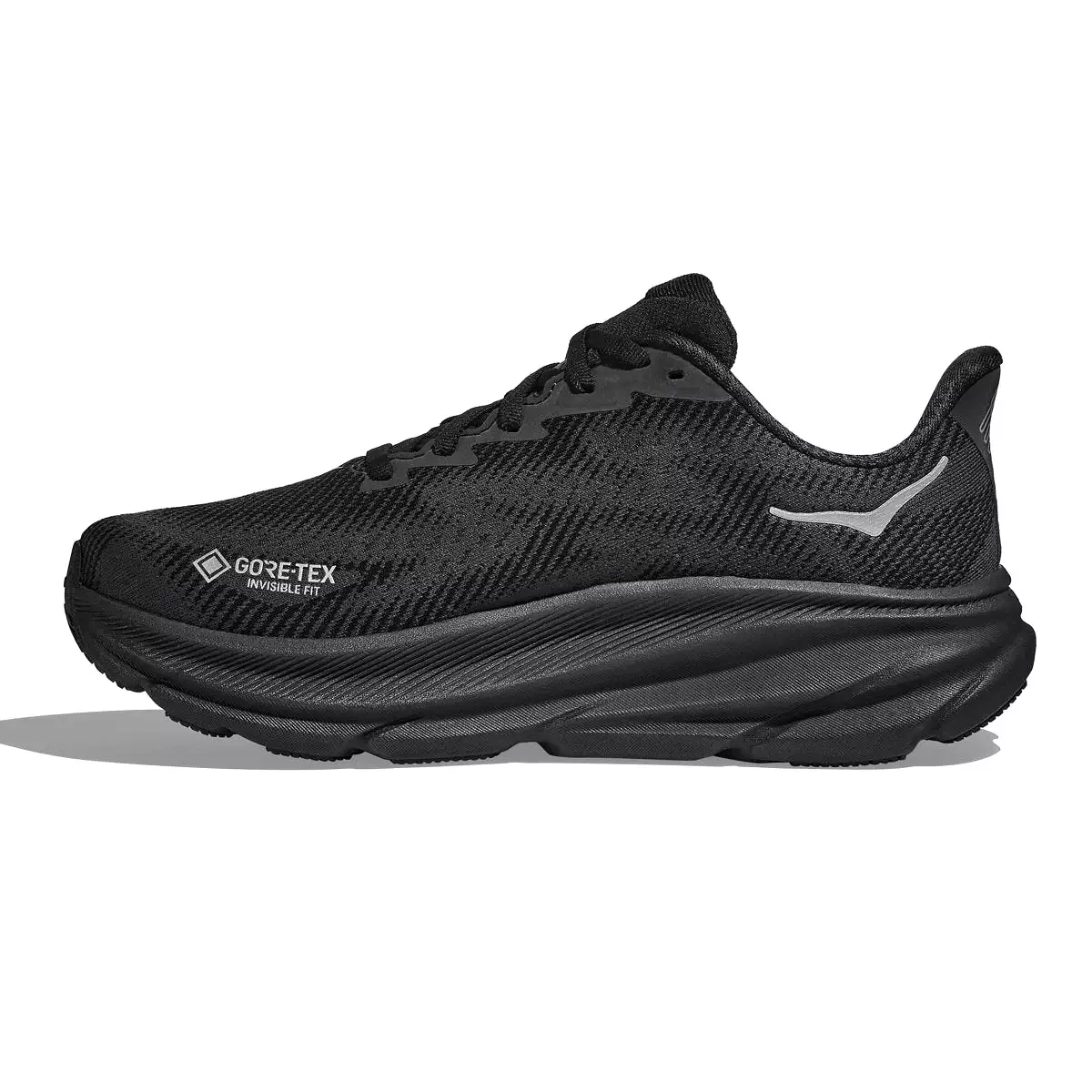 Hoka Women's Clifton 9 Black/Black Gore-Tex