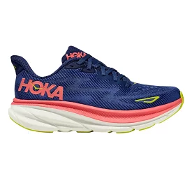 Hoka Women's Clifton 9 Evening Sky/Coral