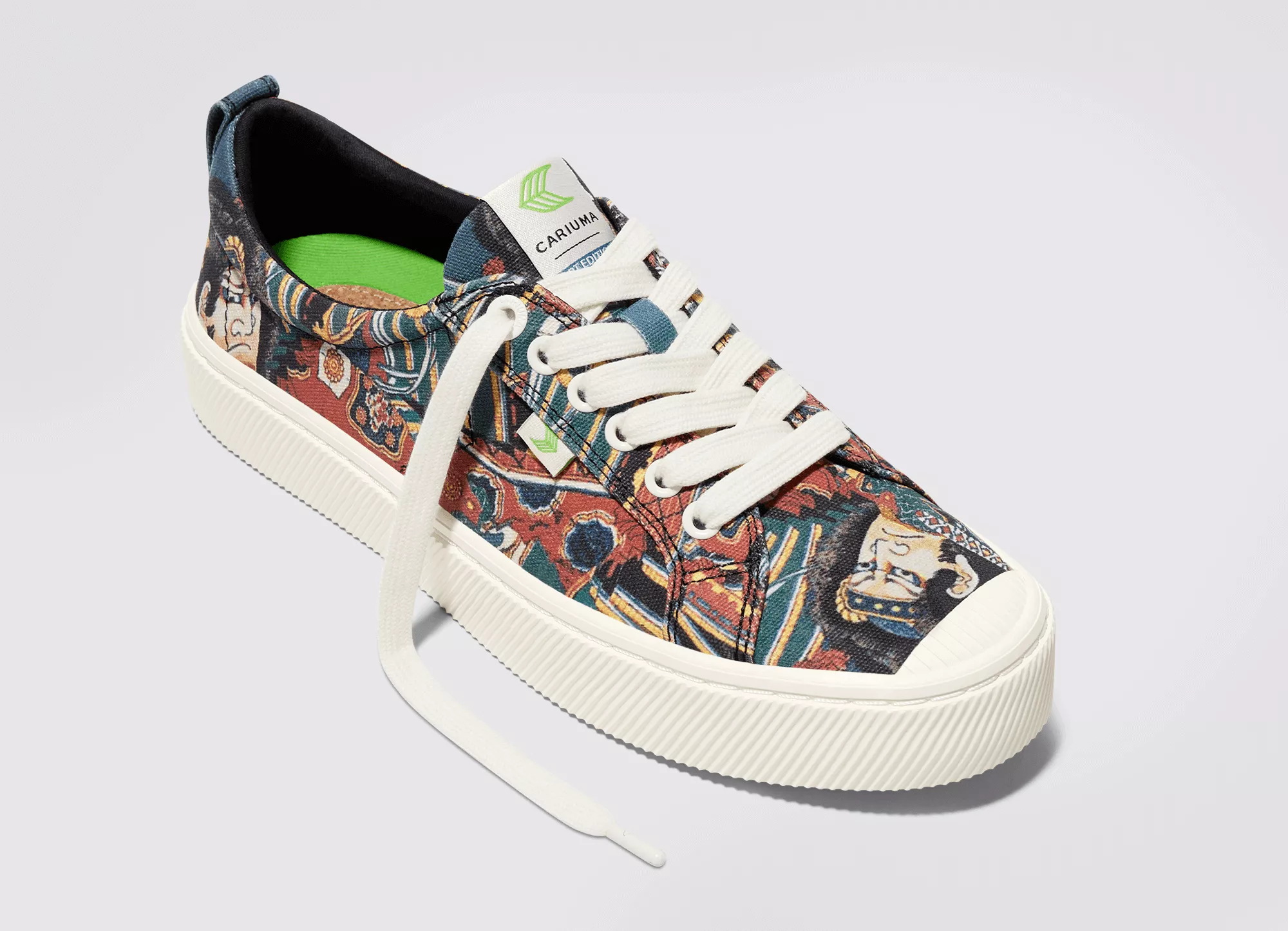 Hokusai OCA Low Warrior Print Canvas Sneaker Women