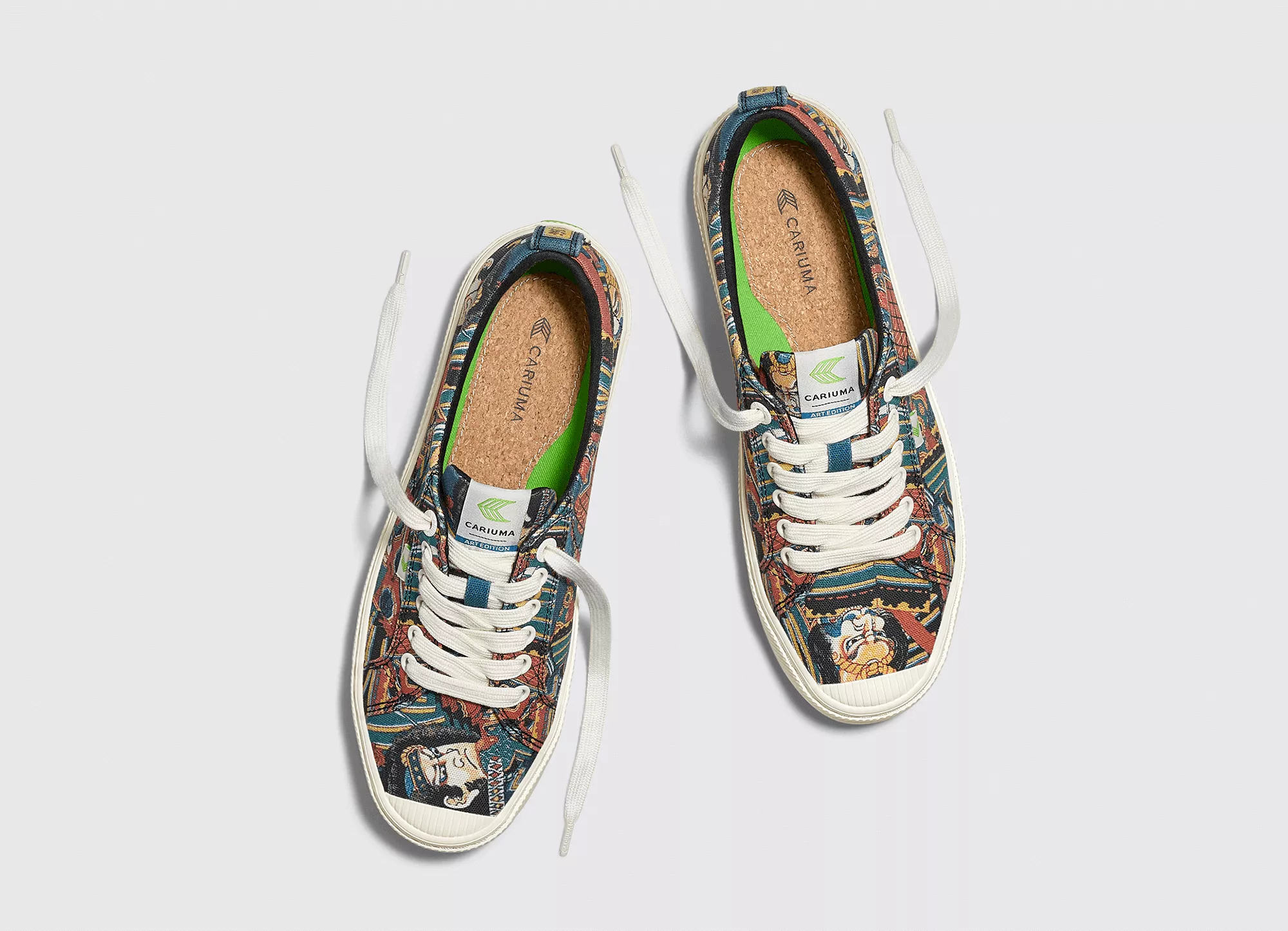 Hokusai OCA Low Warrior Print Canvas Sneaker Women