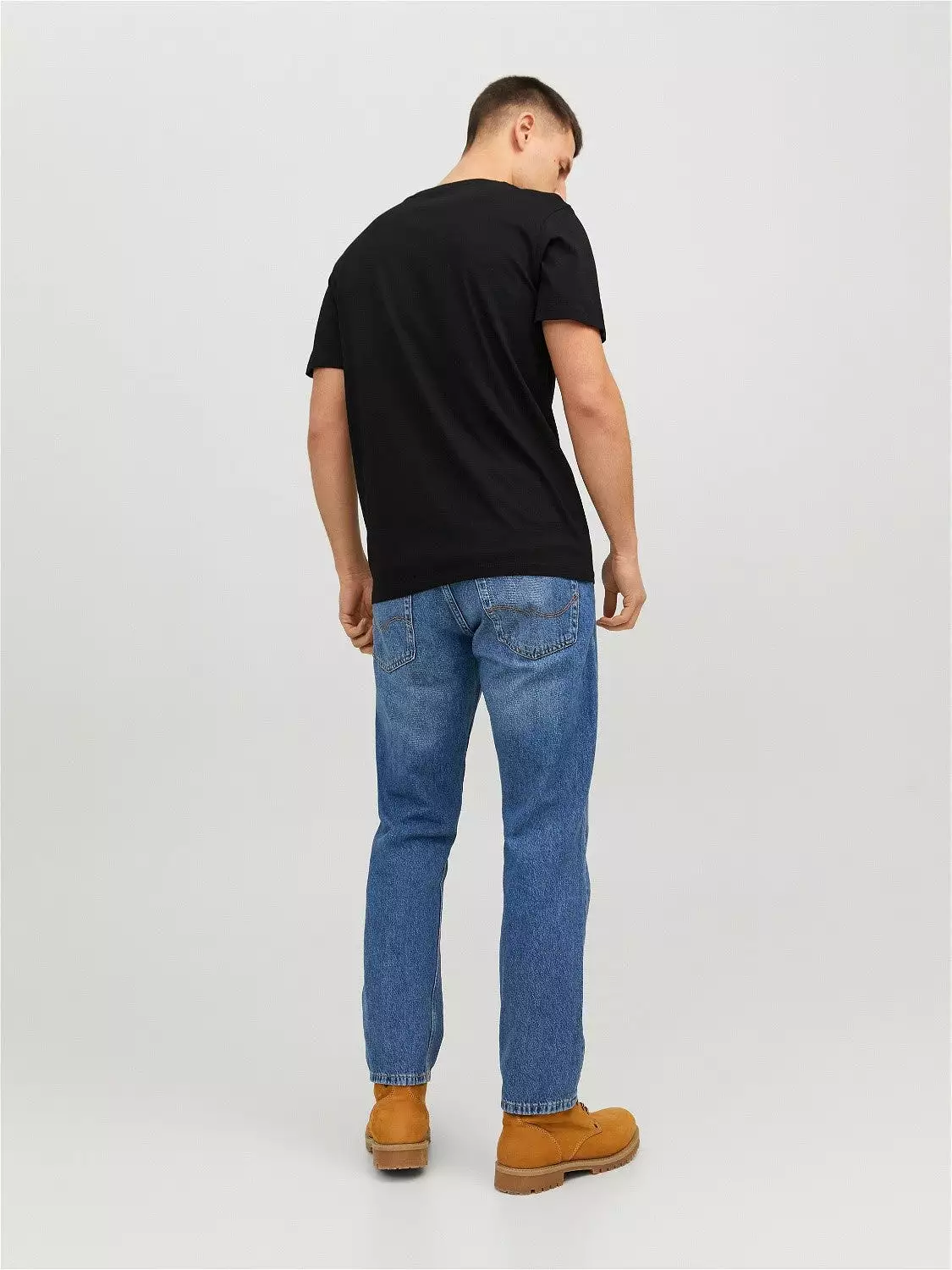 Jack & Jones Mens 'JJELOGO TEE' Print Crew Neck T-Shirt