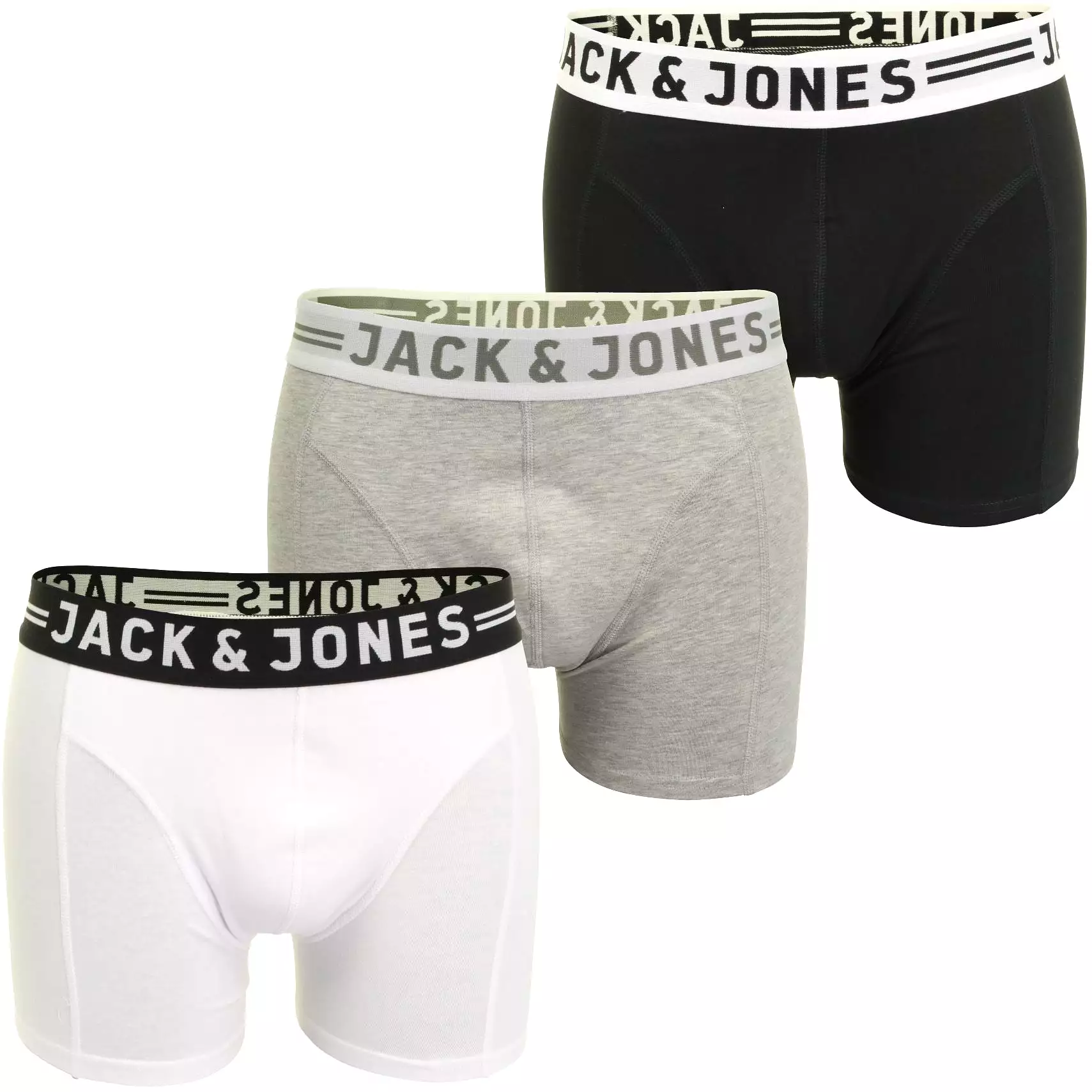 Jack & Jones 'Sense' Mens Boxer Shorts/ Trunks (3-Pack)