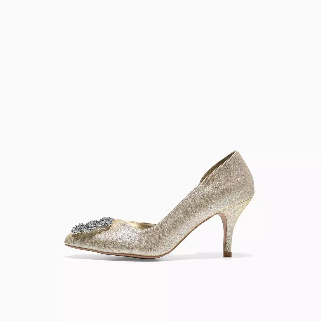 Jade Cynthia Gold Pumps