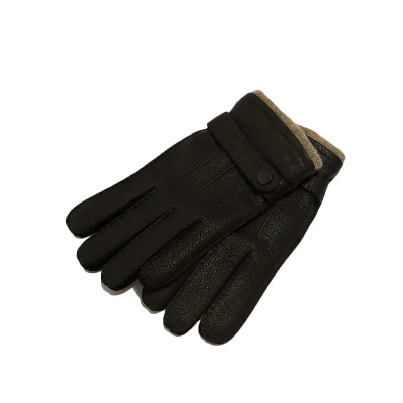 Johan Leather Gloves - Black