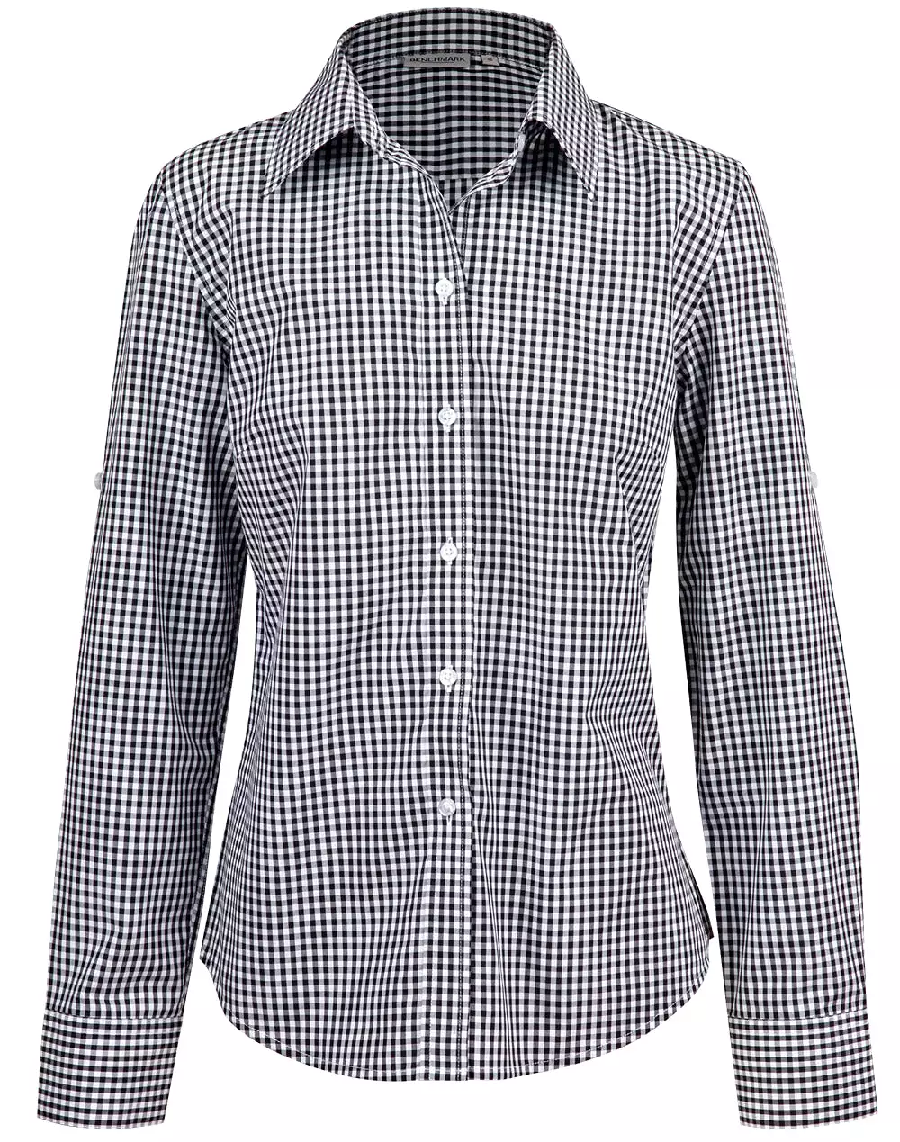 Ladies Gingham Check Long Sleeve Shirt - 3 colors