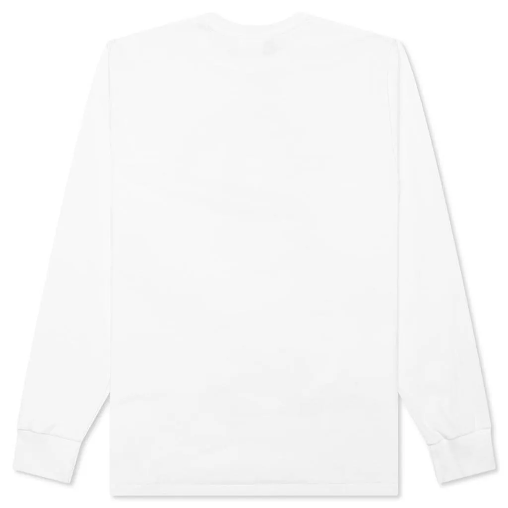 Liquid Camo College L/S Tee - White