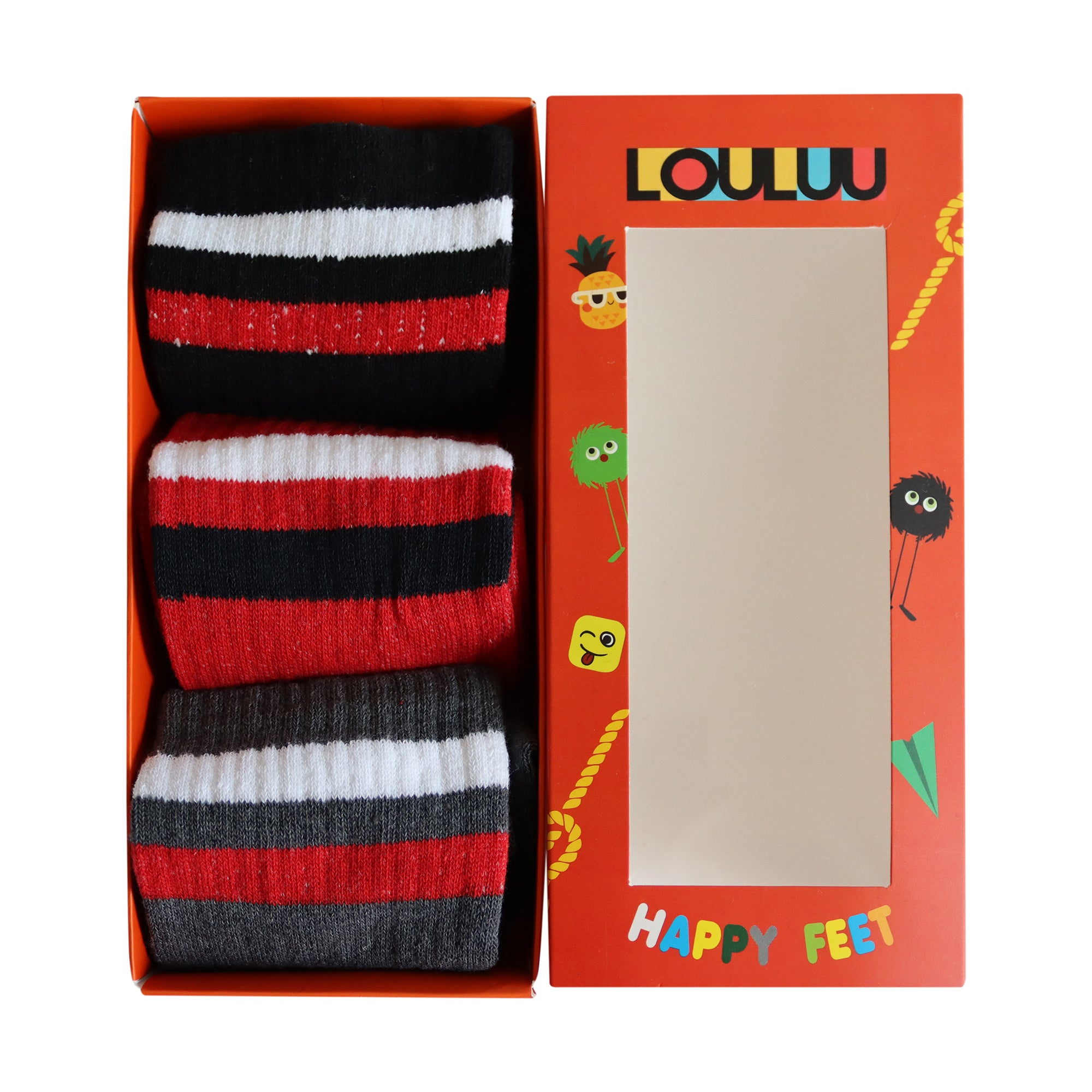 Louluu Women 2stripe Tennis Socks Box - 1