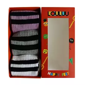 Louluu Women 2stripe Tennis Socks Box - 3