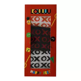 Louluu Women Xox Design Tennis Ankle Socks Box1