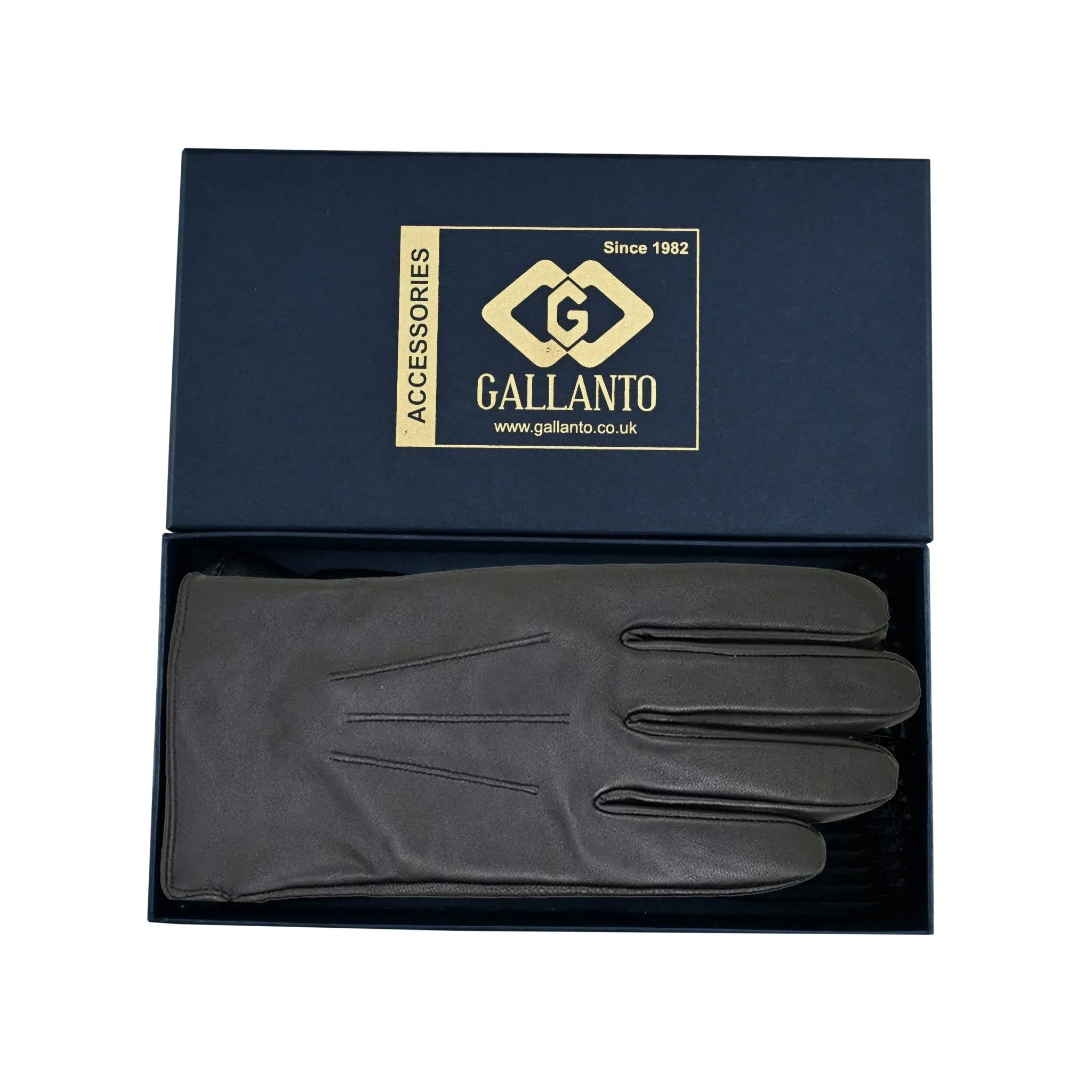 Luxury Mens Leather Gloves Cashmere Lined-Soft Comfortable Lambskin Touchsreen