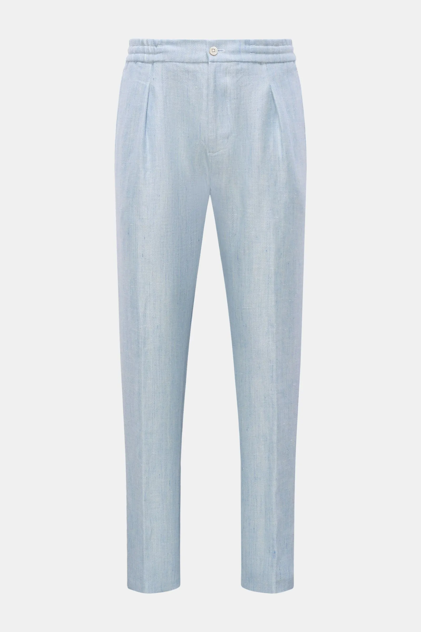 MARCO PESCAROLO jogger pants 'Chiaia' light blue patterned