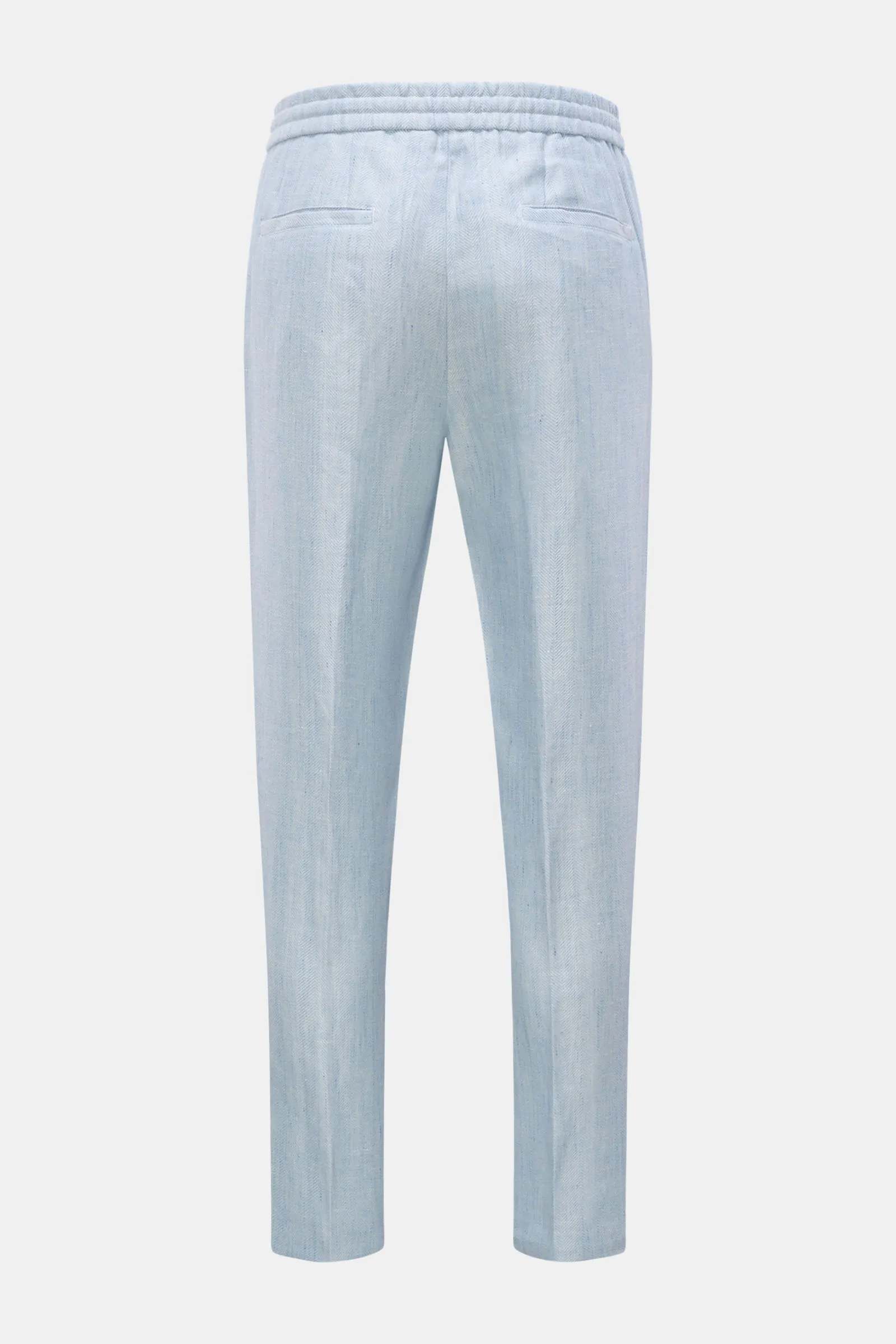 MARCO PESCAROLO jogger pants 'Chiaia' light blue patterned