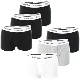 Mens Calvin Klein Boxer Shorts Low Rise Trunks 3 Pack