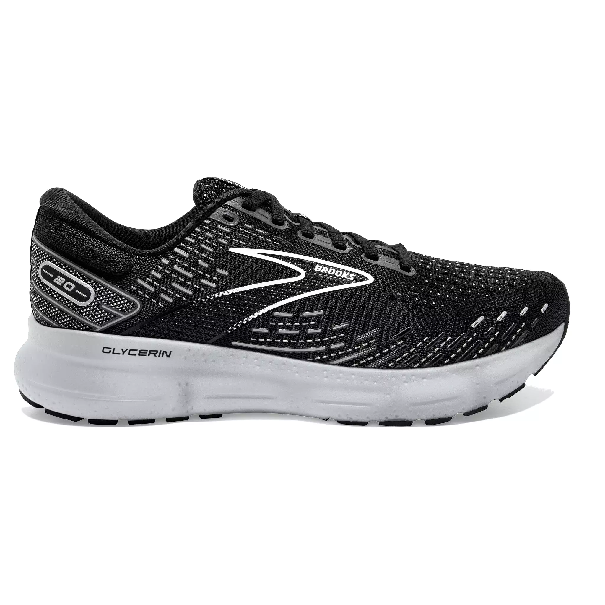 Men's Glycerin 20 - Black / White / Alloy