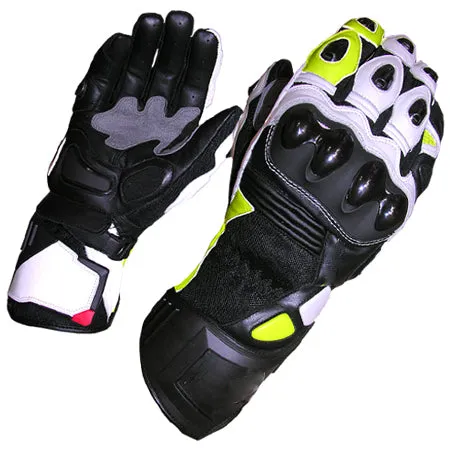 Motorcycle Leather Gloves New Superior Race Wear 5