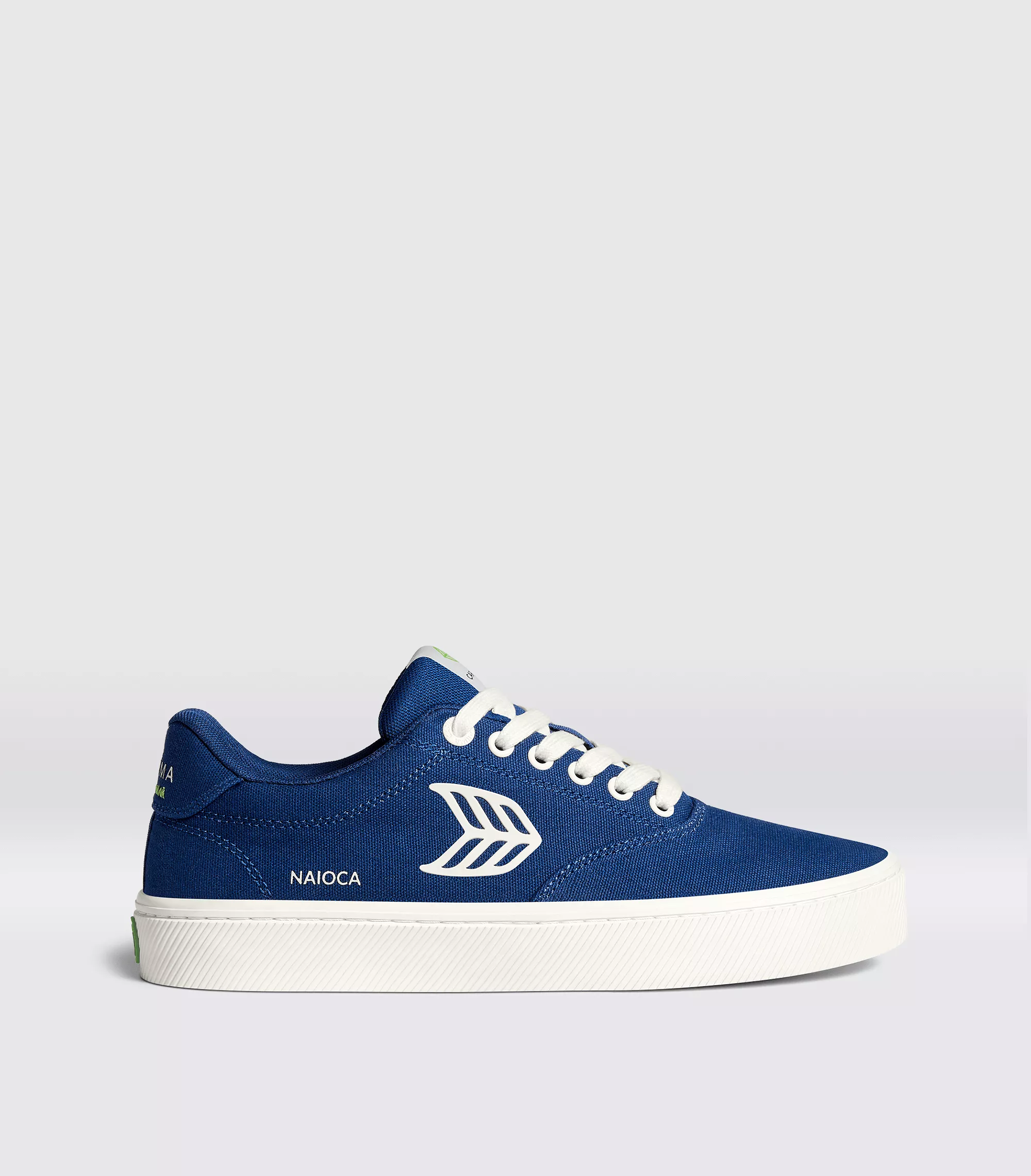 NAIOCA Canvas Mystery Blue Canvas Ivory Logo Sneaker Women