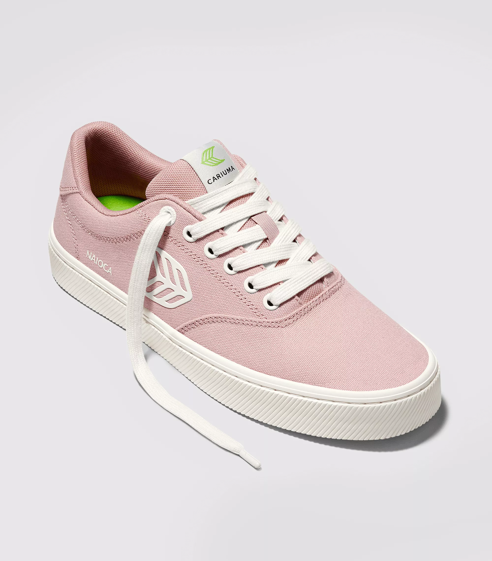 NAIOCA Canvas Rose Canvas Ivory Logo Sneaker Women