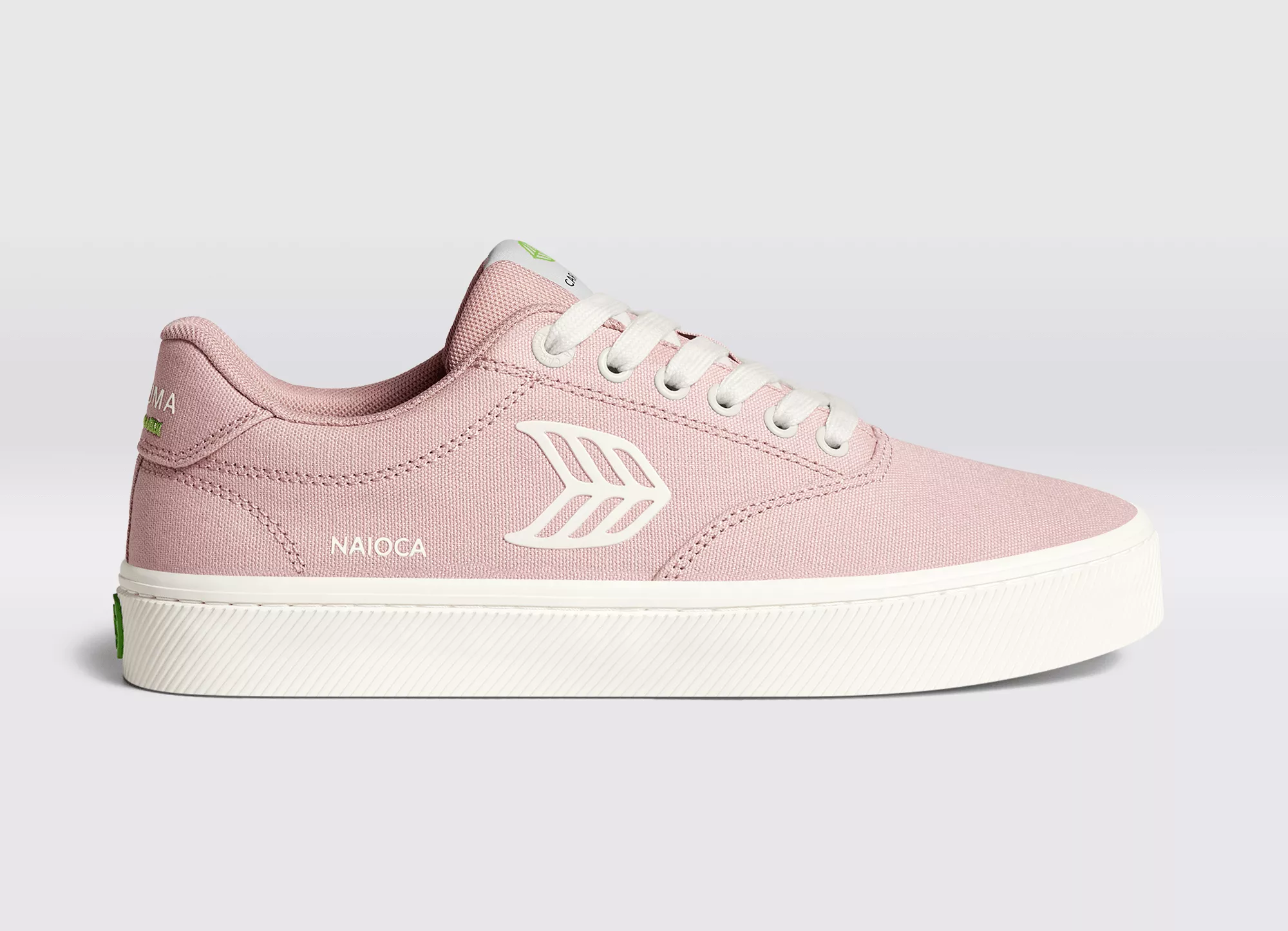 NAIOCA Canvas Rose Canvas Ivory Logo Sneaker Women