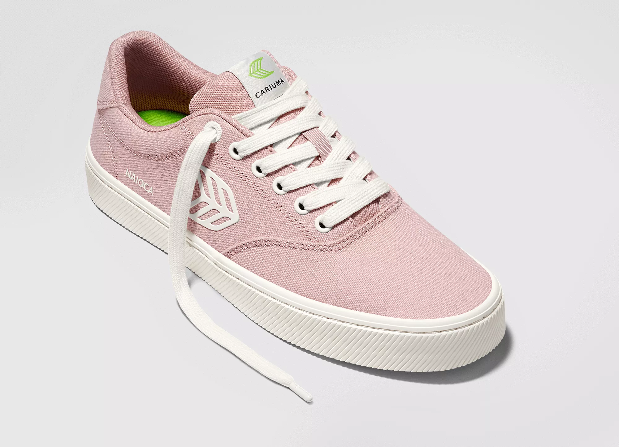 NAIOCA Canvas Rose Canvas Ivory Logo Sneaker Women